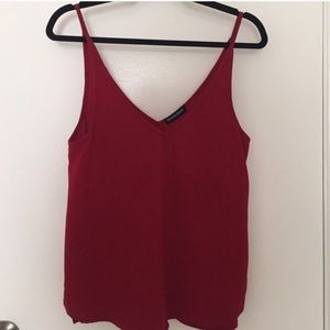 American apparel red top